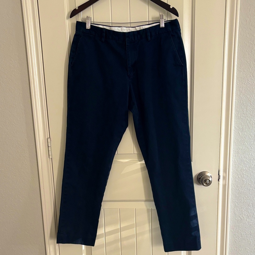 J. Crew Factory Navy Blue Bowery Chinos for Men